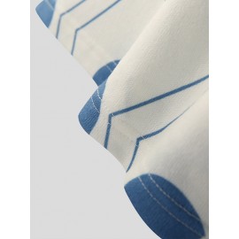 Mens Heart Print Half-Collar Short Sleeve T-Shirt