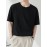 Mens Solid Crew Neck Casual Short Sleeve T-Shirt