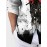 Mens Japanese Ninja Ink Splash Print Lapel Long Sleeve Shirts Winter