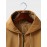 Mens Solid Half Zip Flap Pocket Casual Drawstring Hoodies Winter