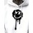 Mens Drip Smile Face Print Kangaroo Pocket Casual Hoodies Winter
