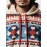 Mens Ethnic Geometric Print Kangaroo Pocket Loose Drawstring Hoodies Winter