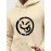 Mens Smile Face Graphic Kangaroo Pocket Casual Drawstring Hoodies Winter