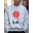 Mens Drip Smile Face Print Crew Neck Pullover Sweatshirts Winter