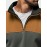 Mens Contrast Patchwork Stand Collar Half Zip Pullover Sweatshirts Winter