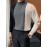 Mens Color Block Patchwork Knit Long Sleeve T-Shirt