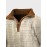 Mens Contrast Patchwork Half Zip Waffle Knit Pullover Sweatshirts Winter