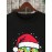 Mens Christmas Smile Face Print Crew Neck Pullover Sweatshirts Winter